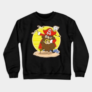 Dabbing Pirate Skull Dab Dance Crewneck Sweatshirt